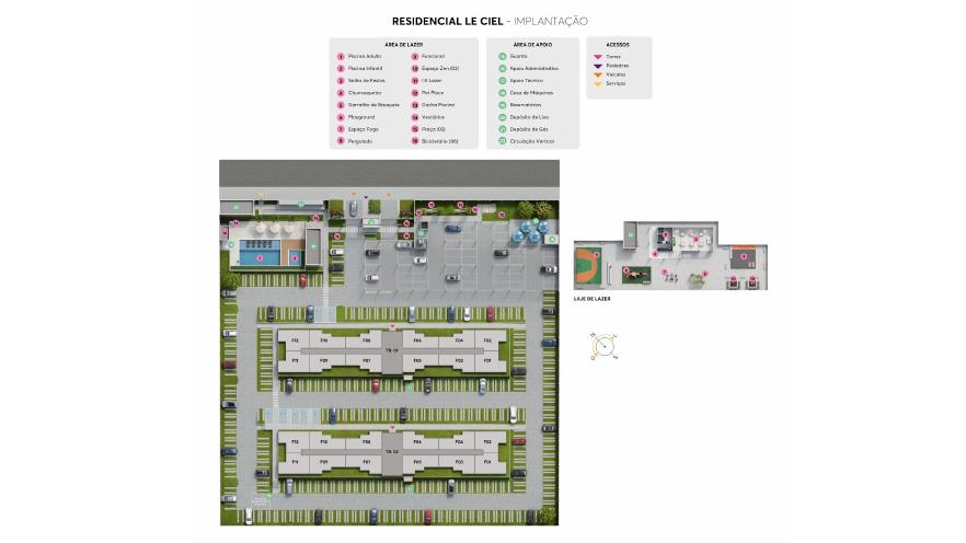Implantação do Residencial Le Ciel