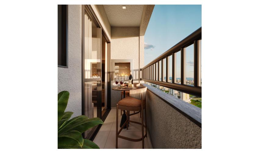 Varanda do apartamento Le Ciel em Londrina
