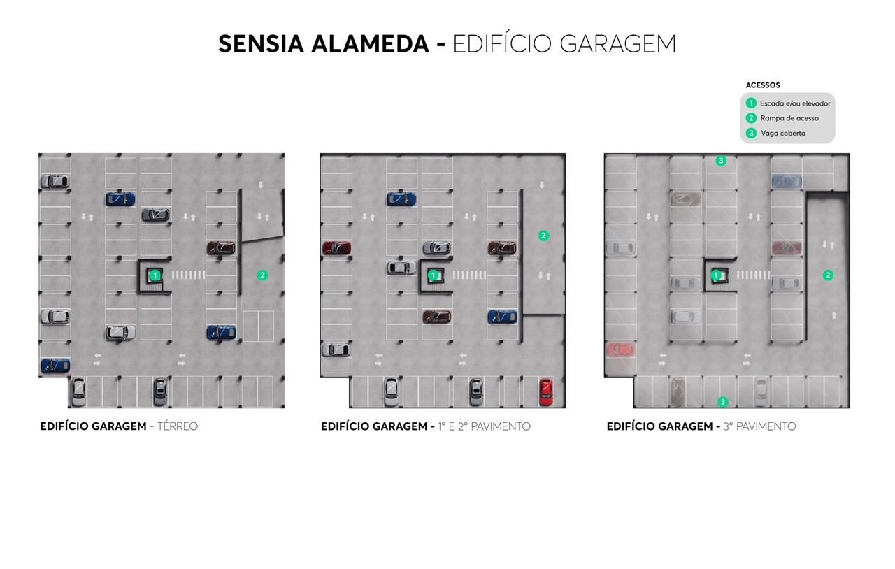 Edifício garagem